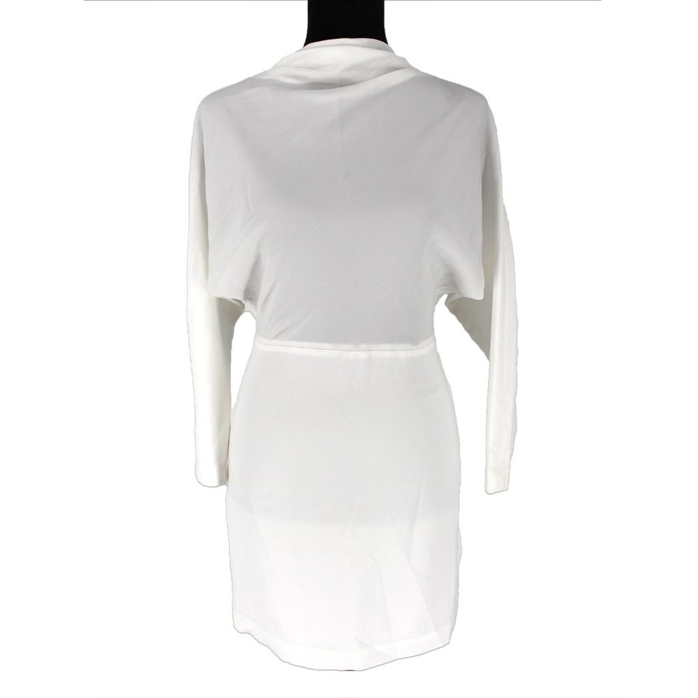 A.L.C. White Long-Sleeve Mini Dress - Picture 2 of 6